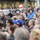 Teilnehmerinnen und Teilnehmer der Asyldemonstration