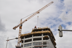 Hochhaus Baustelle 