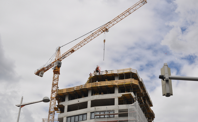 Hochhaus Baustelle 