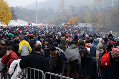 Flüchtlingsmassen